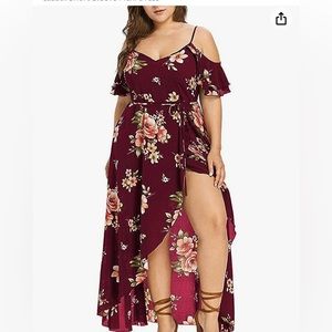 Cold shoulder maxi dress 5X (22/24)